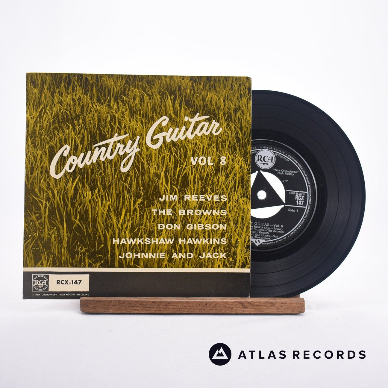 Various Country Guitar Vol. 8 7" Vinyl Record - Front Cover & Record