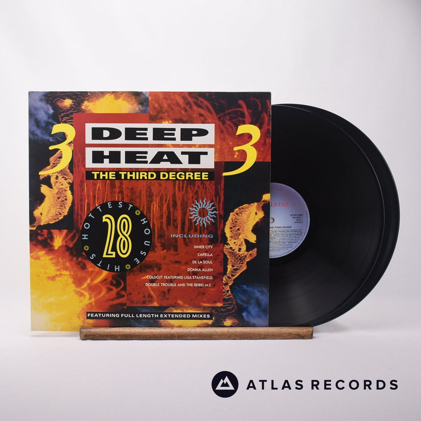 Various Deep Heat 3 - The Third Degree Double LP Vinyl Record - Front Cover & Record