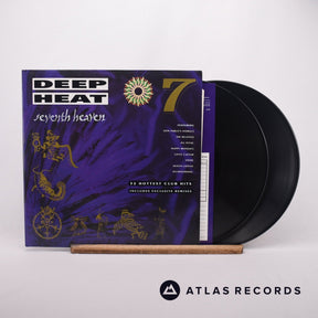 Various Deep Heat 7 - Seventh Heaven 2 x LP Vinyl Record - Front Cover & Record