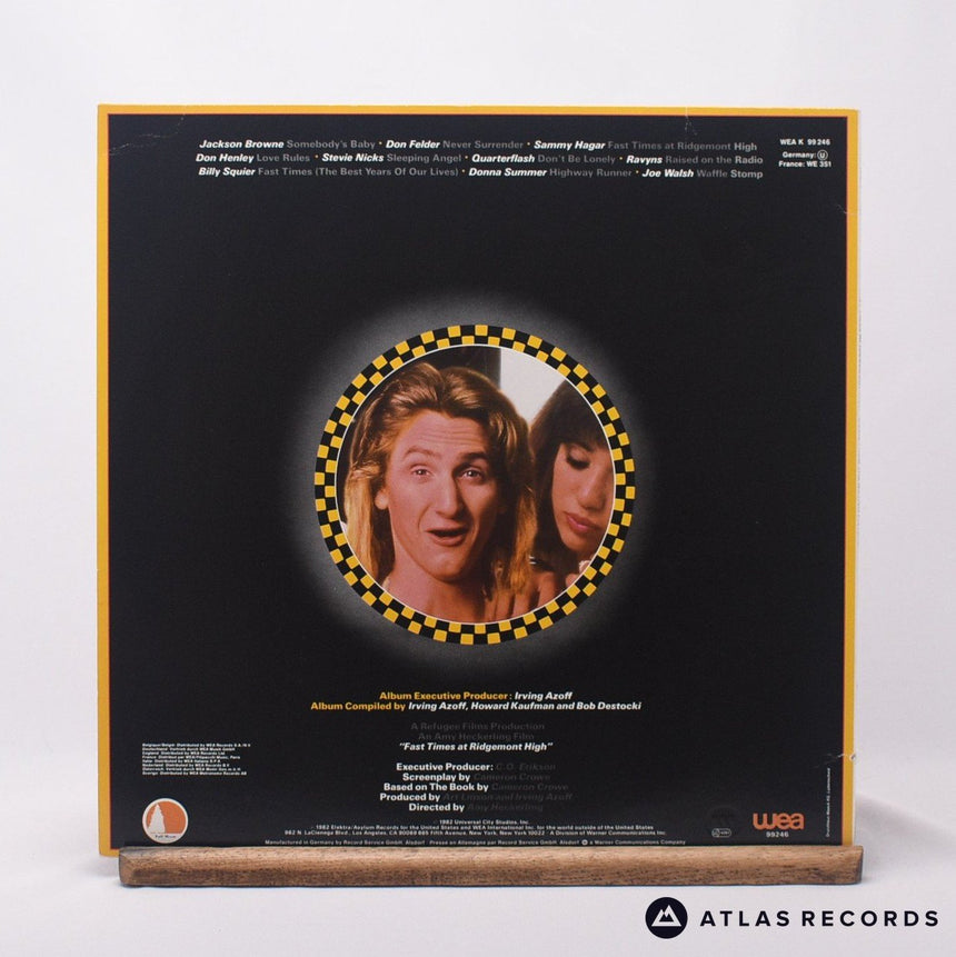 Various - Fast Times At Ridgemont High • Music From The Motion Pictur - LP Vinyl