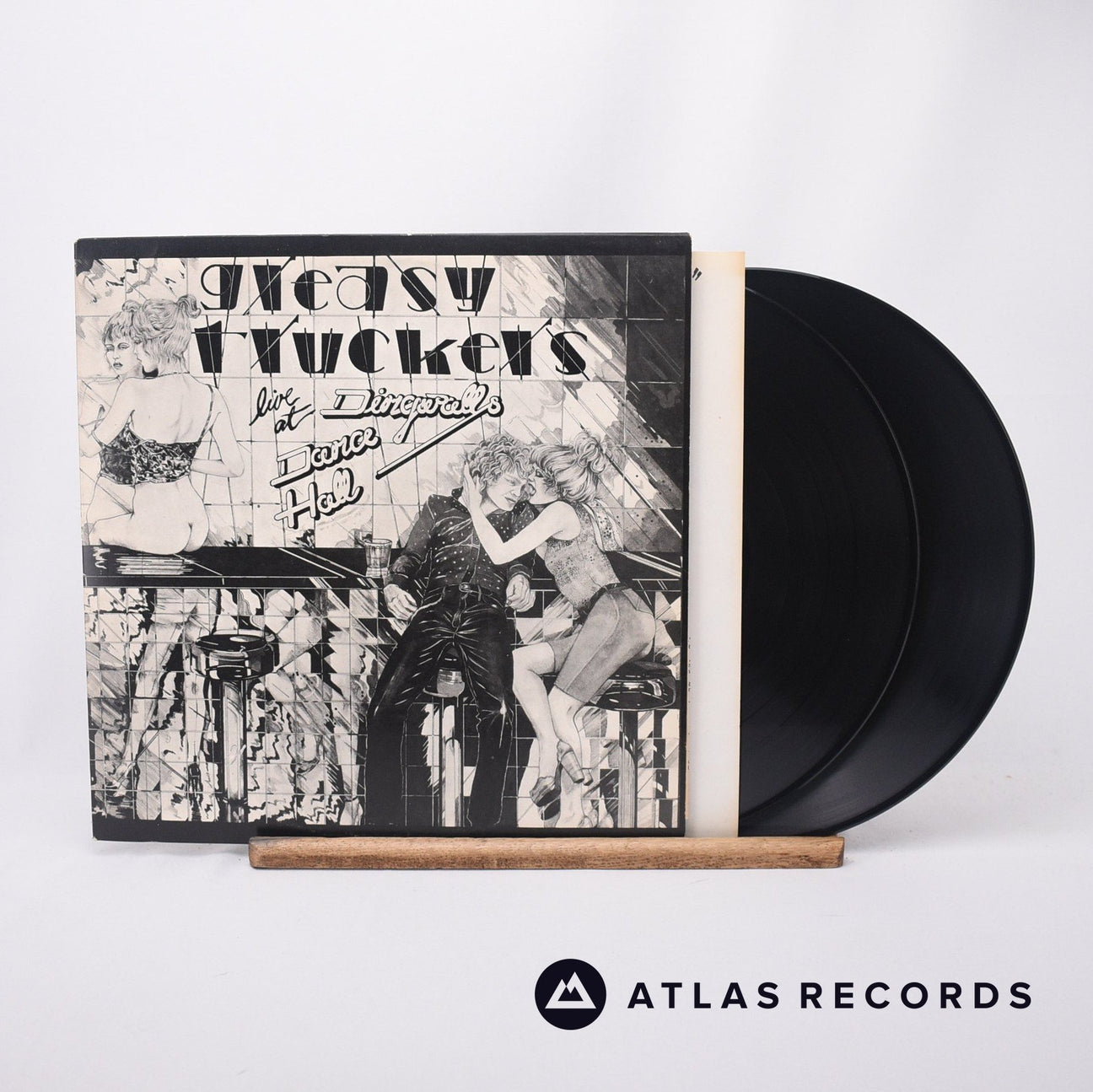 Various Greasy Truckers Live At Dingwalls Dance Hall 2 x LP Vinyl Record - Front Cover & Record