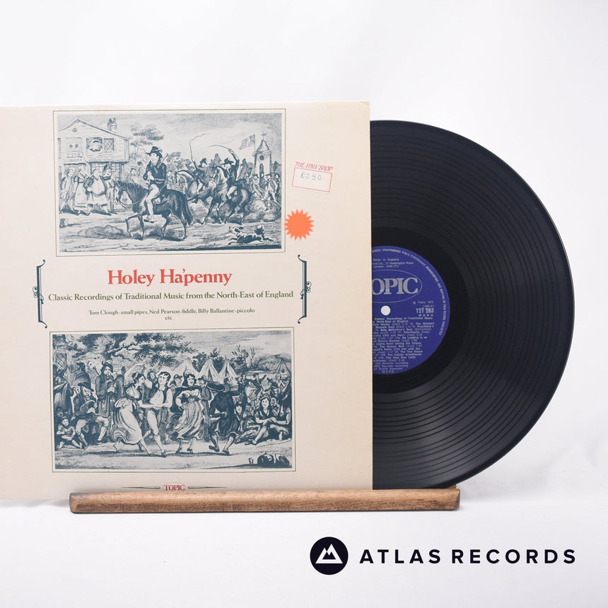 Various Holey Ha'penny: Classic Recordings Of Traditional Music From The North-East Of England LP Vinyl Record - Front Cover & Record