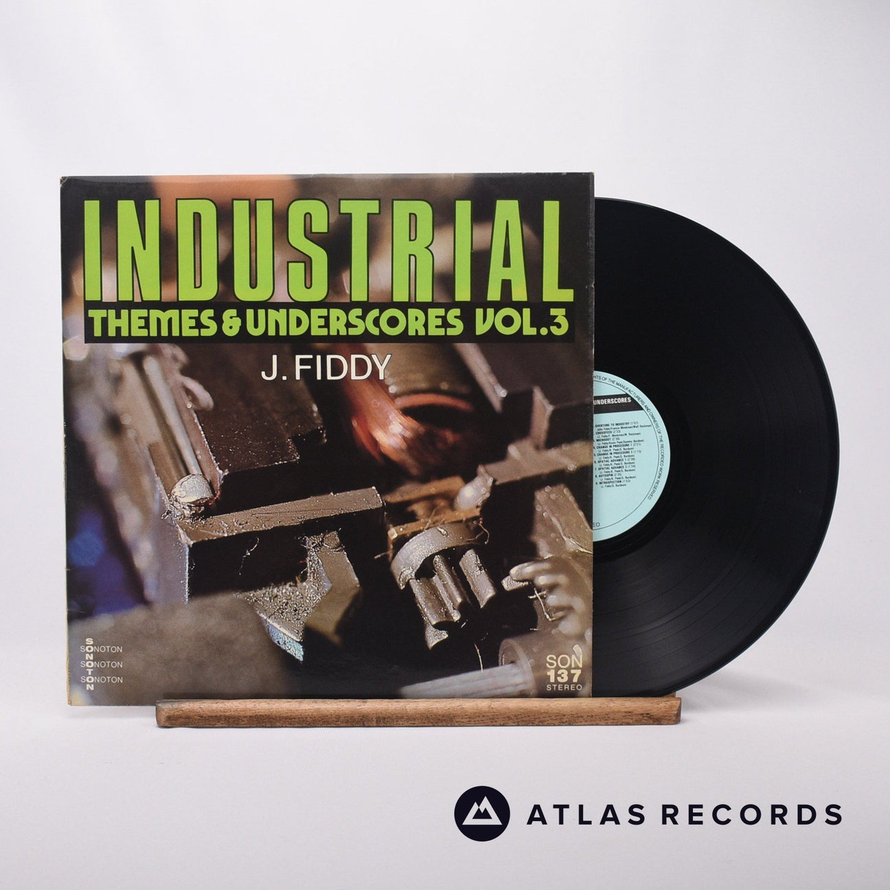Various Industrial Themes & Underscores Vol. 3 LP Vinyl Record - Front Cover & Record
