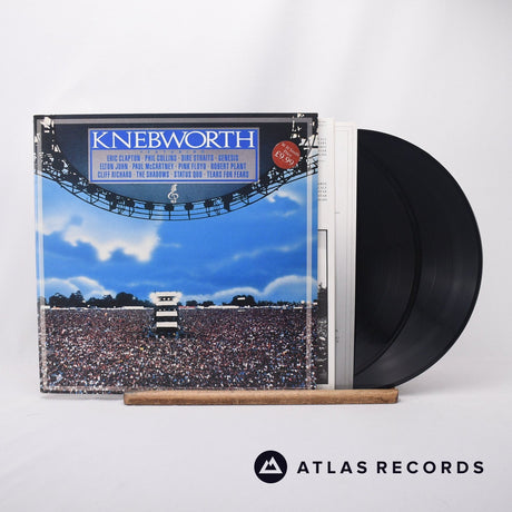 Various Knebworth - The Album 2 x LP Vinyl Record - Front Cover & Record