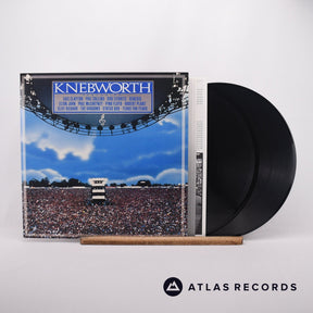 Various Knebworth - The Album 2 x LP Vinyl Record - Front Cover & Record