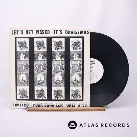 Various Let's Get Pissed - It's Christmas LP Vinyl Record - Front Cover & Record