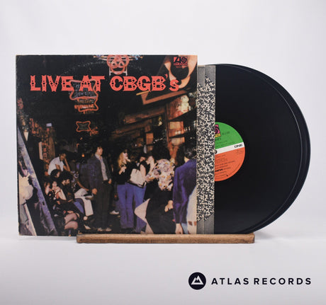 Various Live At CBGB's - The Home Of Underground Rock Double LP Vinyl Record - Front Cover & Record