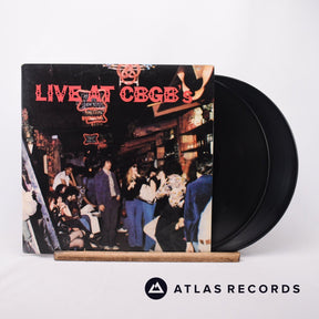 Various Live At CBGB's - The Home Of Underground Rock 2 x LP Vinyl Record - Front Cover & Record