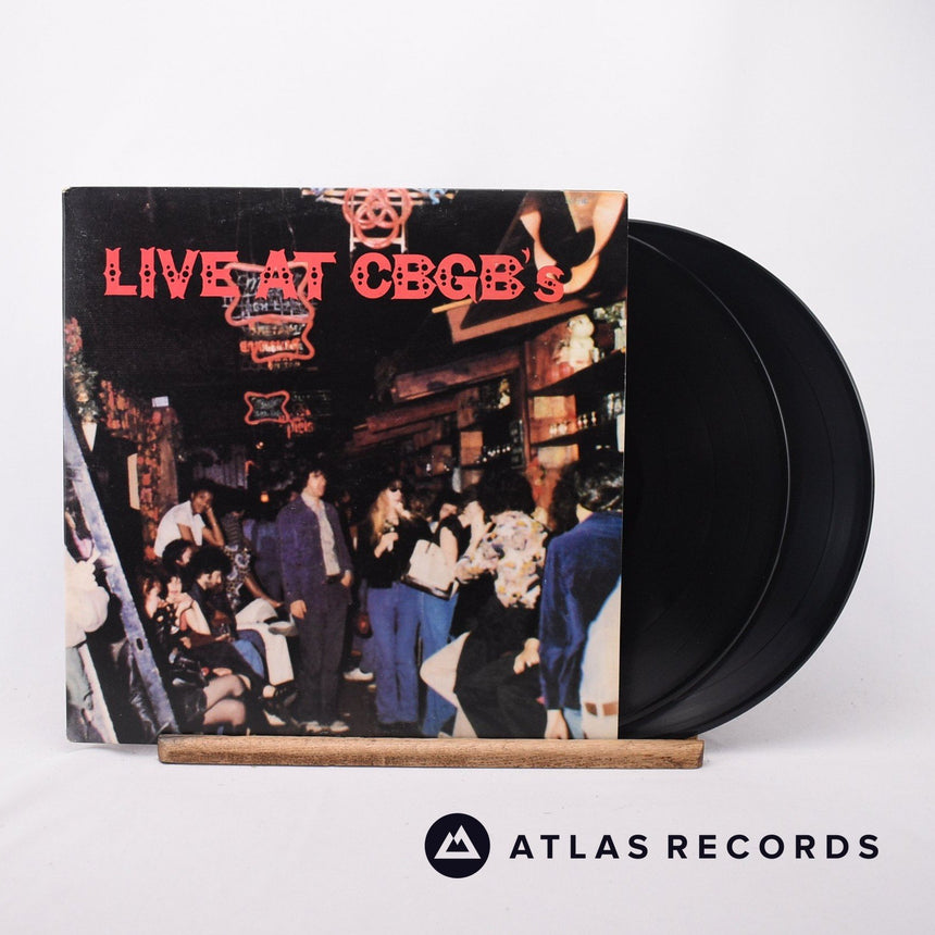 Various Live At CBGB's - The Home Of Underground Rock 2 x LP Vinyl Record - Front Cover & Record