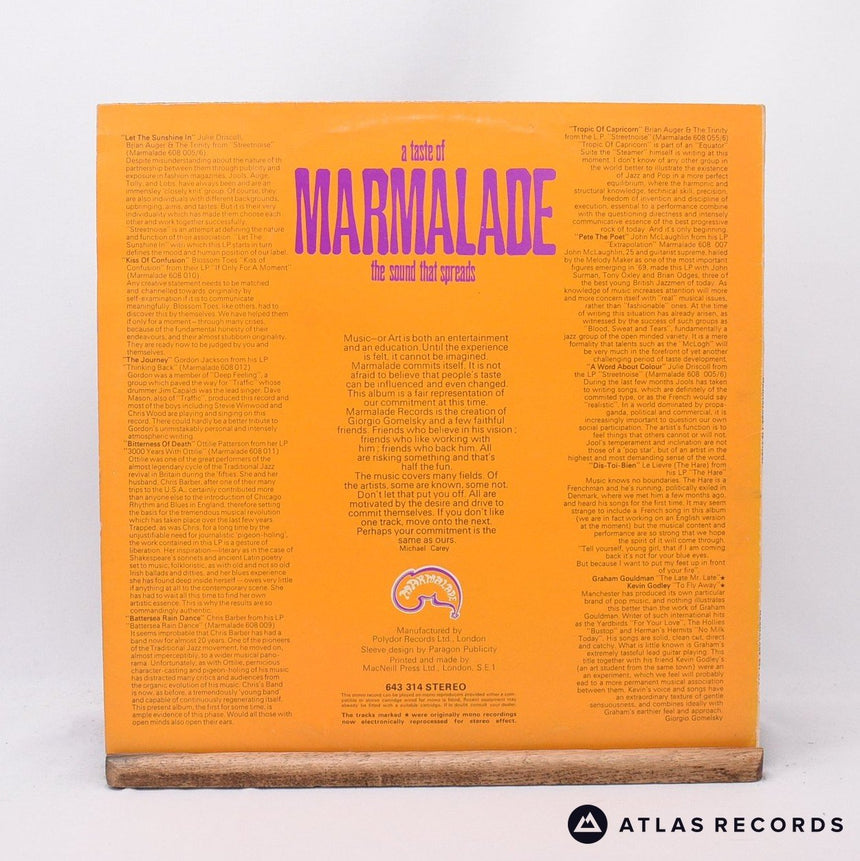 Various - Marmalade 100° Proof - LP Vinyl Record - VG+/VG+