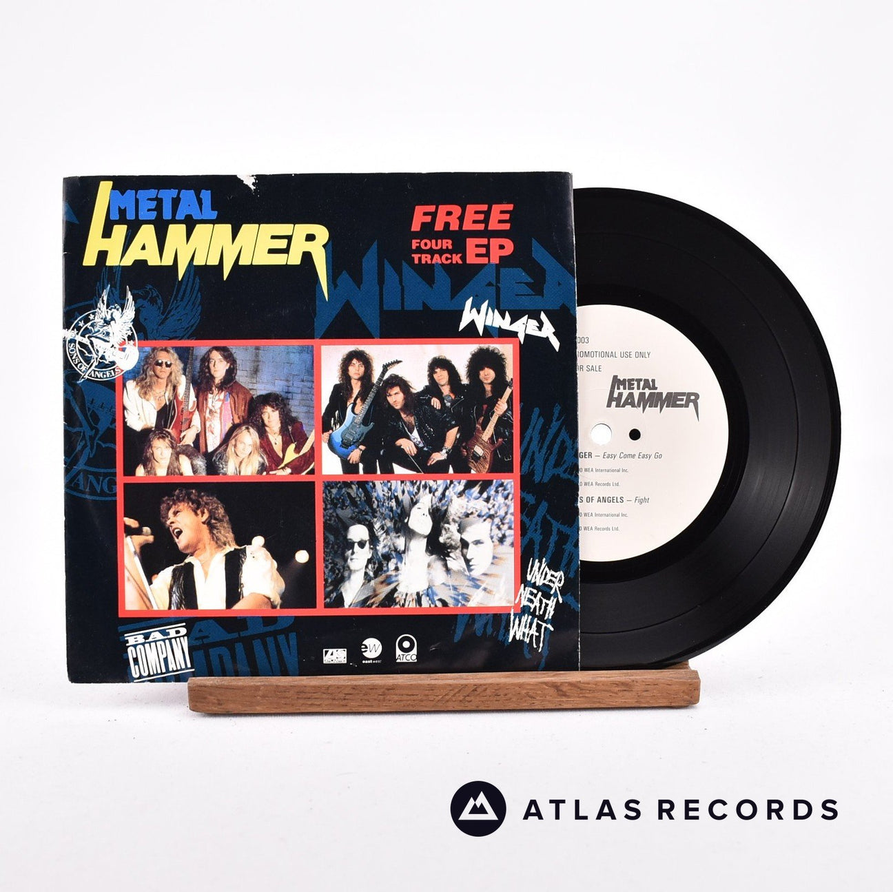 Various Metal Hammer - Free Four Track EP 7" Vinyl Record - Front Cover & Record