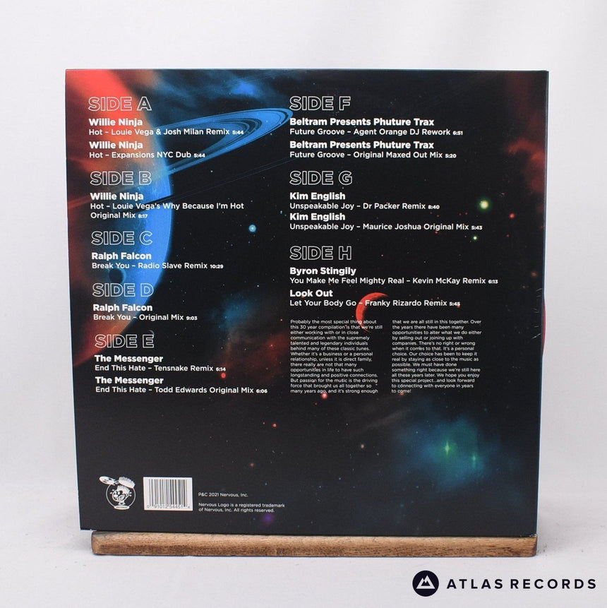 Various - Nervous Records 30 Years - Blue Green 4 x 12" Vinyl Record - EX/NM