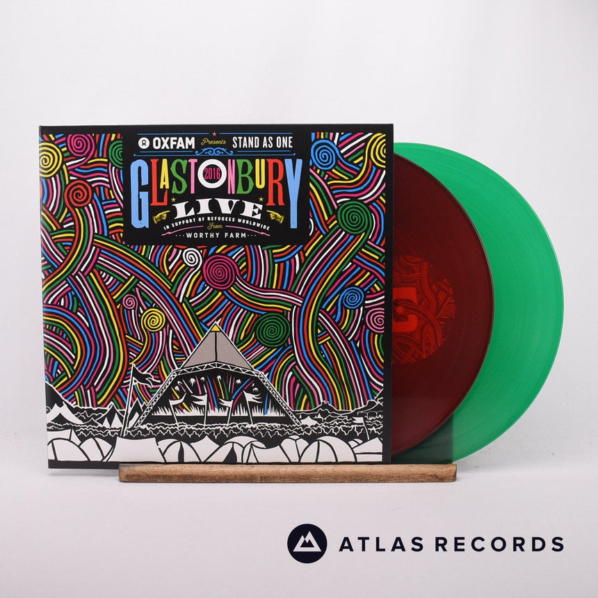 Various Oxfam Presents: Stand As One - Glastonbury Live 2016 2 x LP Vinyl Record - Front Cover & Record
