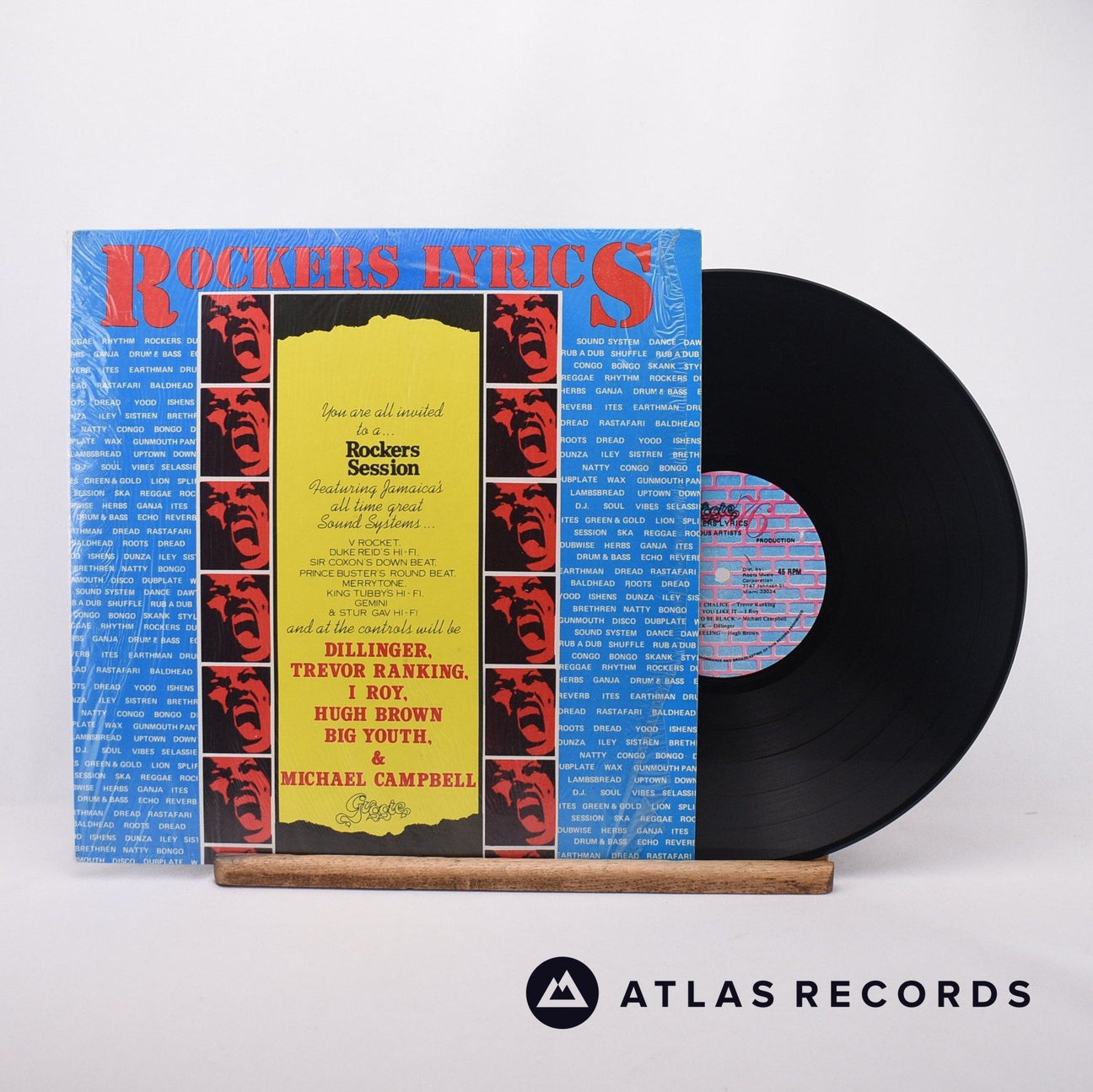 Various Rockers Lyrics LP Vinyl Record - Front Cover & Record