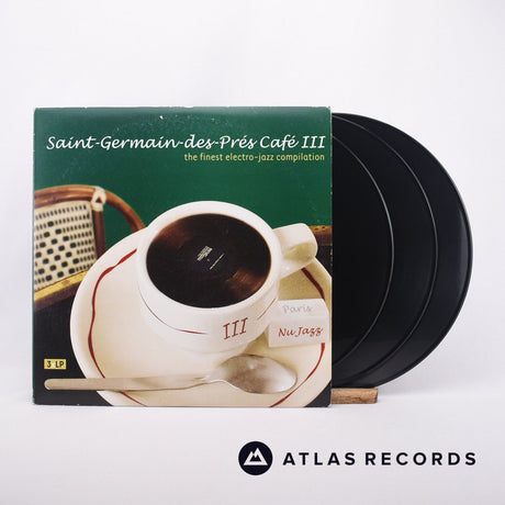 Various Saint-Germain-Des-Prés Café III 3 x LP Vinyl Record - Front Cover & Record