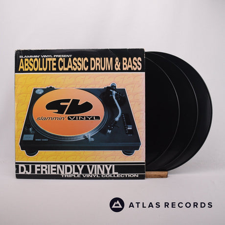 Various Slammin' Vinyl Present Absolute Classic Drum & Bass 3 x LP Vinyl Record - Front Cover & Record