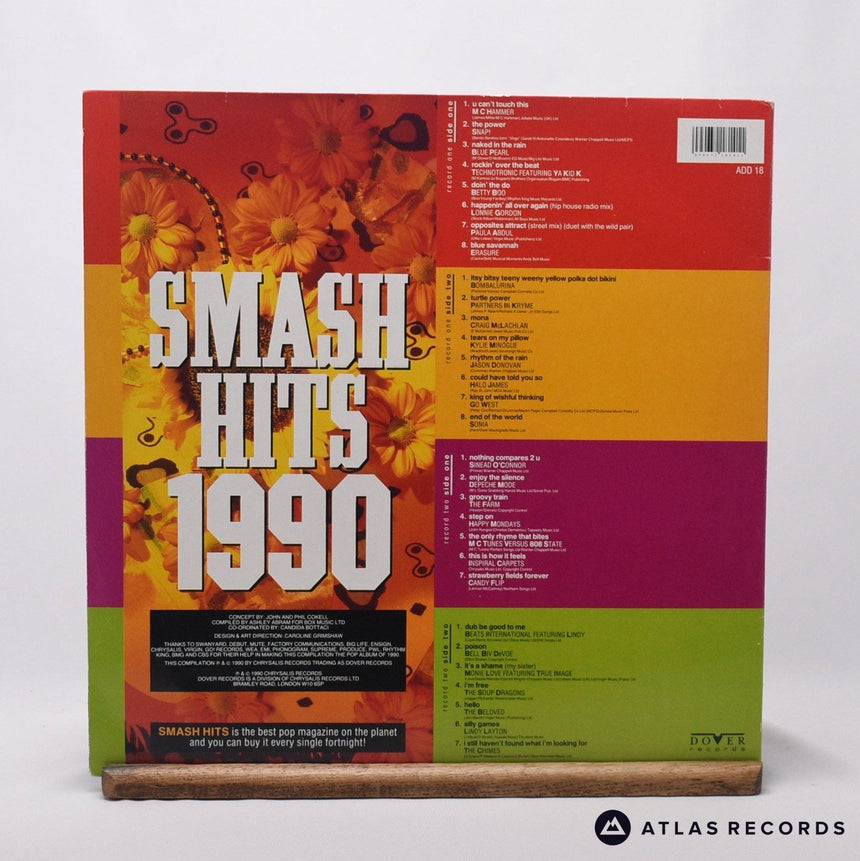 Various - Smash Hits 1990 - Gatefold Double LP Vinyl Record - EX/VG+