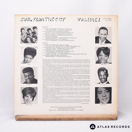 Various - Soul From The City Volume 1 - 1+A 1+B LP Vinyl Record - VG+/VG+