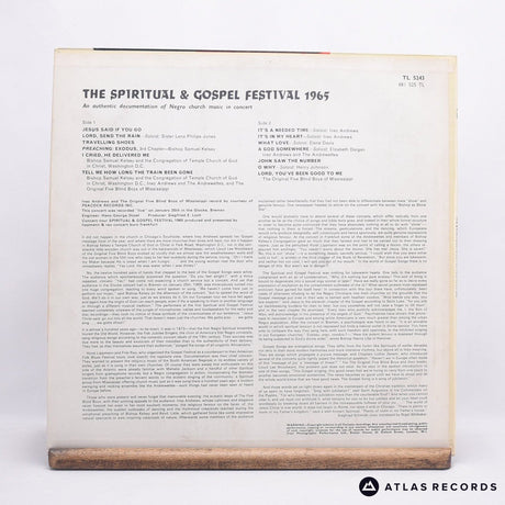 Various - Spiritual + Gospel Festival 1965 - LP Vinyl Record - EX/EX