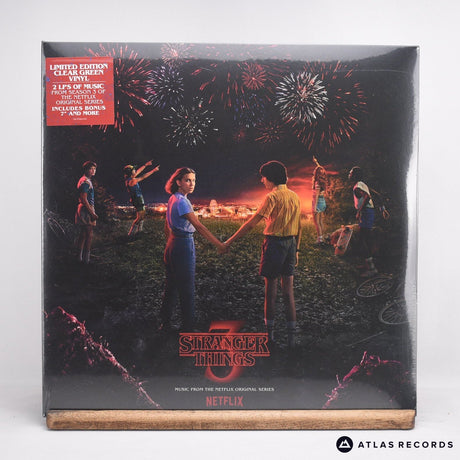 Various Stranger Things 3: Music From The Netflix Original Series 2 x LP + 7" Vinyl Record - Front Cover & Record