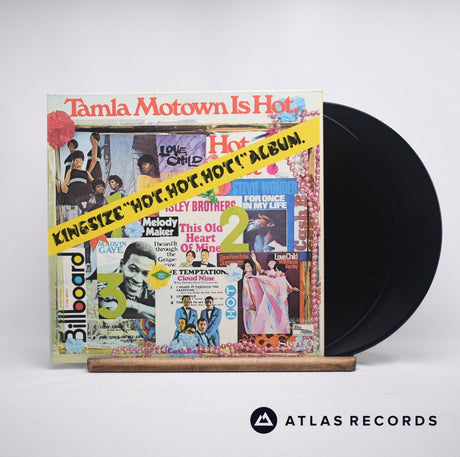 Various Tamla Motown Is Hot, Hot, Hot! Double LP Vinyl Record - Front Cover & Record