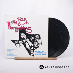 Various Texas Folk & Outlaw Music 2 x LP Vinyl Record - Front Cover & Record