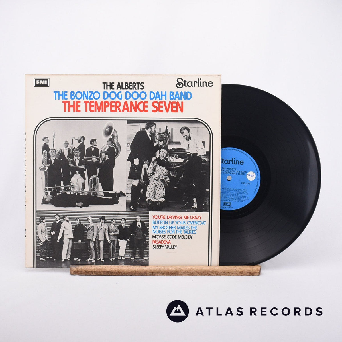Various The Alberts, The Bonzo Dog Doo Dah Band and The Temperance Seven LP Vinyl Record - Front Cover & Record
