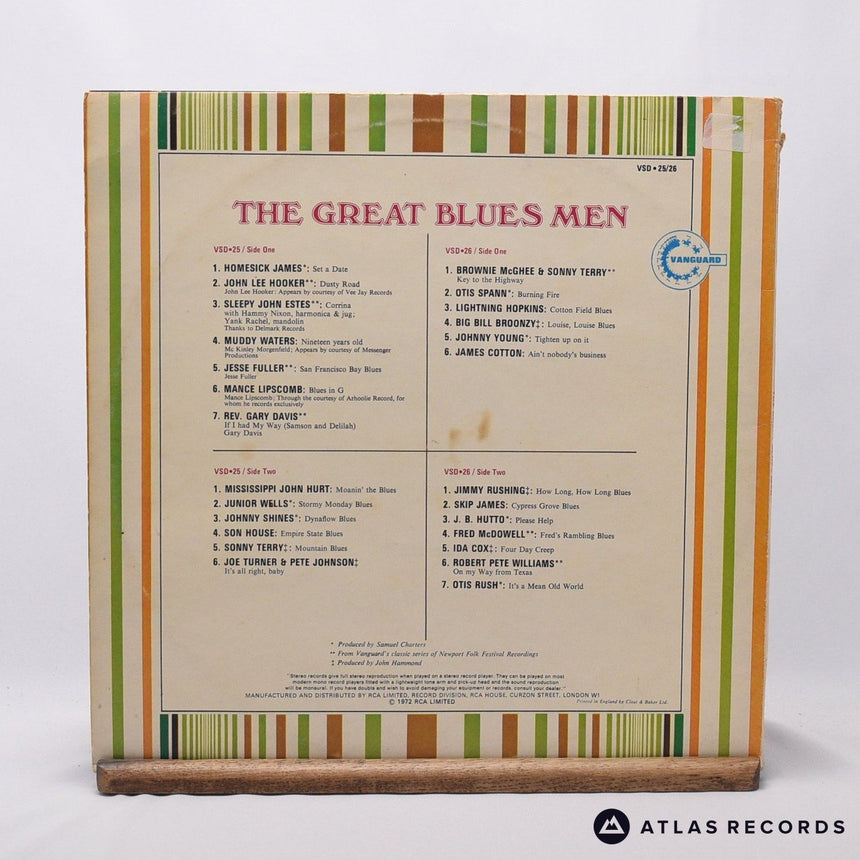 Various - The Great Blues Men - Gatefold Double LP Vinyl Record - VG+/EX