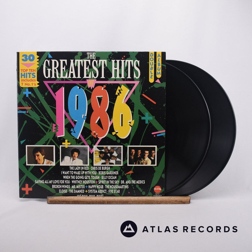 Various The Greatest Hits Of 1986 2 x LP Vinyl Record - Front Cover & Record