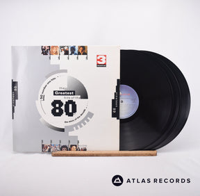 Various The Greatest Hits Of The 80's 3 x LP Vinyl Record - Front Cover & Record