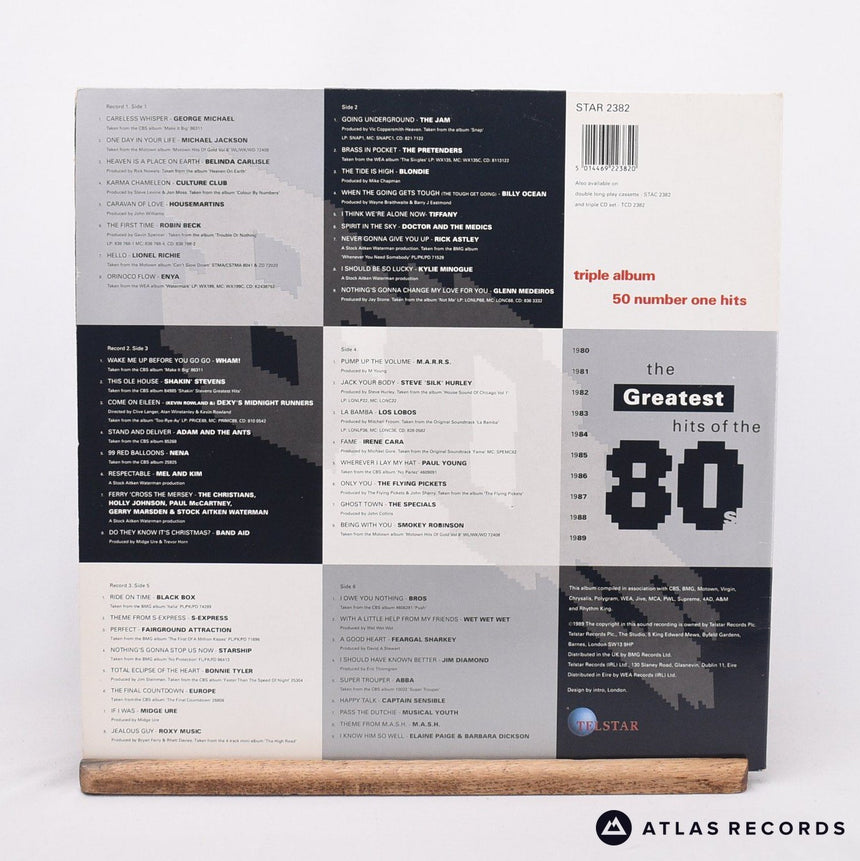 Various - The Greatest Hits Of The 80's - Gatefold 3 x LP Vinyl Record - VG+/EX