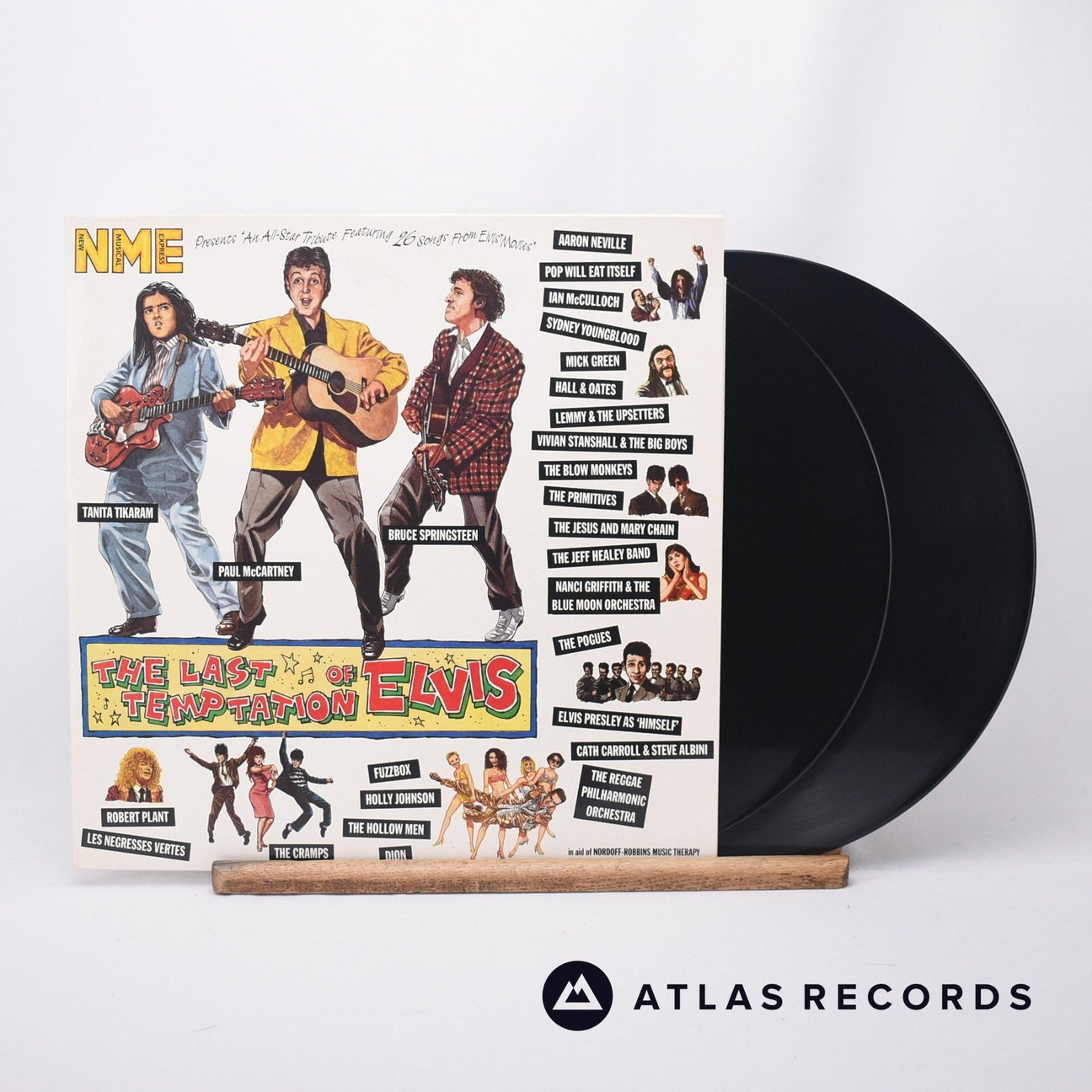 Various The Last Temptation Of Elvis 2 x LP Vinyl Record - Front Cover & Record