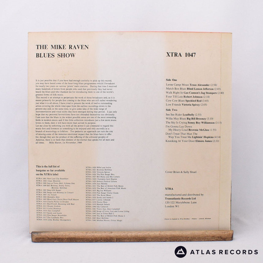 Various - The Mike Raven Blues Show - LP Vinyl Record - VG+/EX