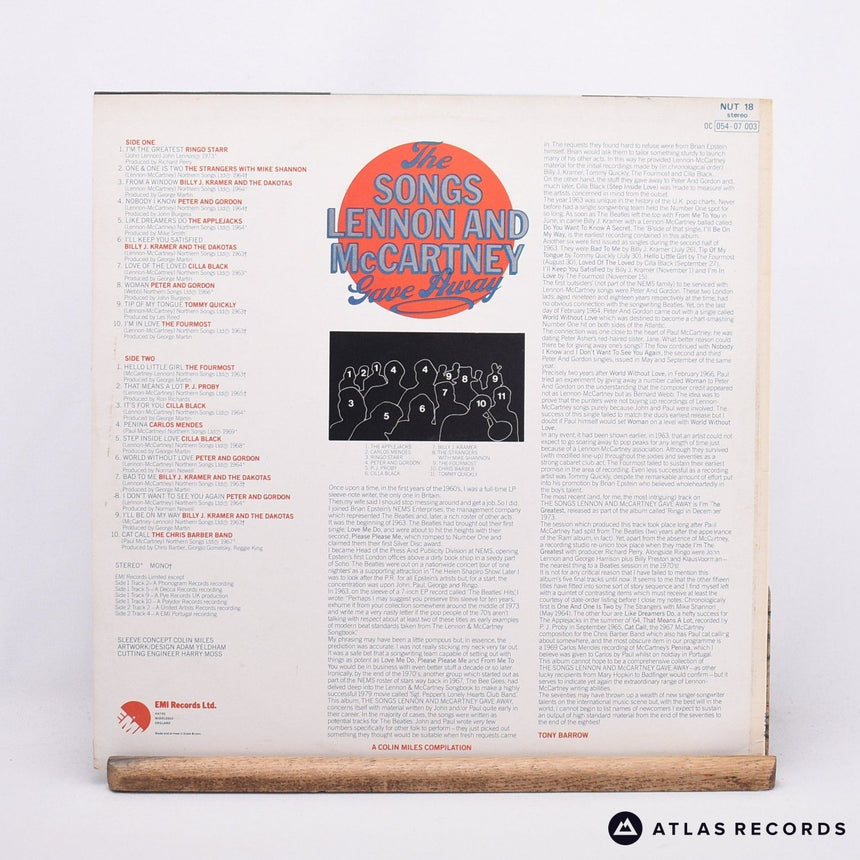 Various - The Songs Lennon And McCartney Gave Away - LP Vinyl Record - VG+/EX