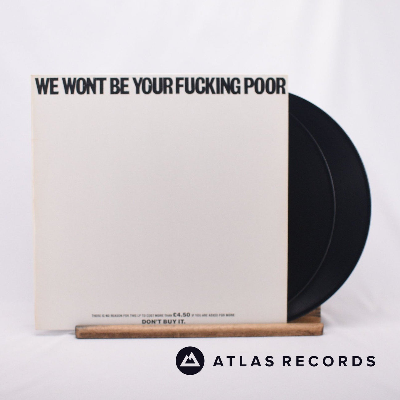 Various We Wont Be Your Fucking Poor Double LP Vinyl Record - Front Cover & Record