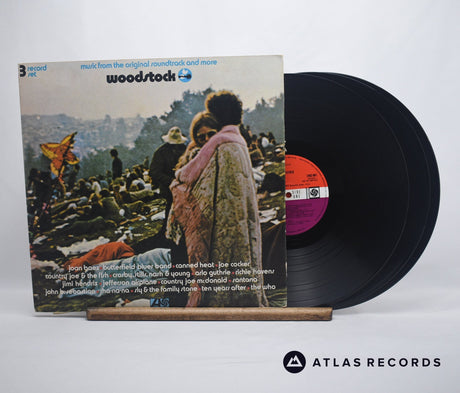 Various Woodstock - Music From The Original Soundtrack And More 3 x LP Vinyl Record - Front Cover & Record