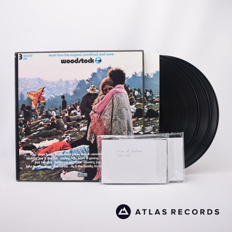 Various Woodstock 3 x LP Vinyl Record - Front Cover & Record