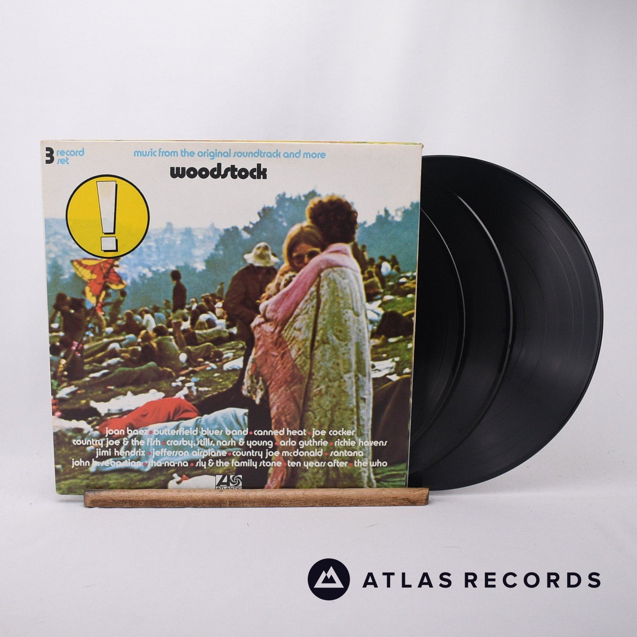 Various Woodstock - Music From The Original Soundtrack And More 3 x LP Vinyl Record - Front Cover & Record