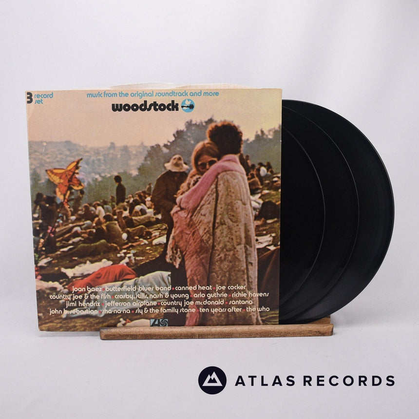 Various Woodstock - Music From The Original Soundtrack And More 3 x LP Vinyl Record - Front Cover & Record