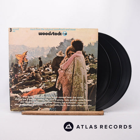 Various Woodstock - Music From The Original Soundtrack And More 3 x LP Vinyl Record - Front Cover & Record