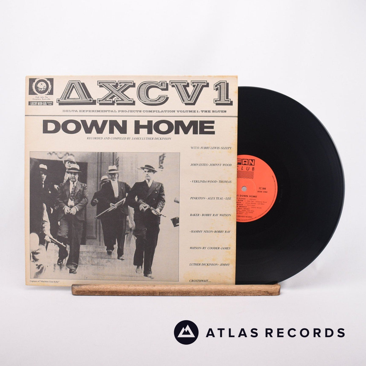 Various ΔXCV 1 Down Home - Delta Experimental Projects Compilation Volume 1. The Blues LP Vinyl Record - Front Cover & Record