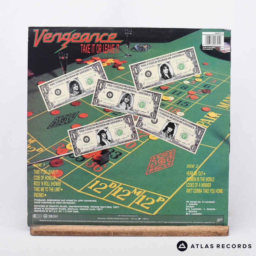 Vengeance - Take It Or Leave It - LP Vinyl Record - VG+/EX