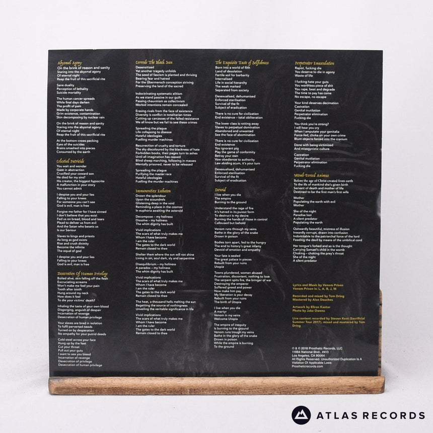 Venom Prison - Animus - Cd 1/B 2/A LP + CD Vinyl Record - NM/NM