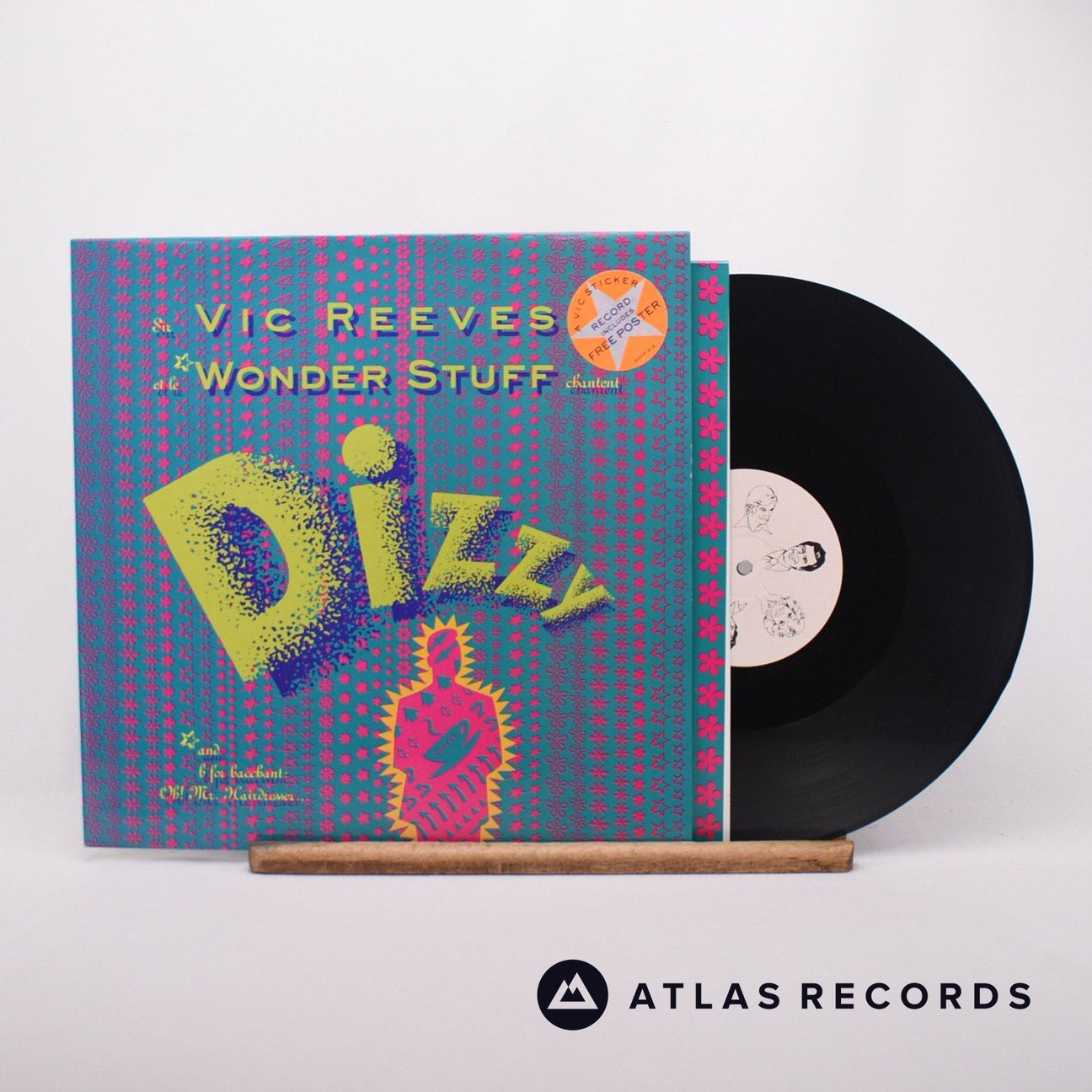 Vic Reeves Dizzy 12" Vinyl Record - Front Cover & Record