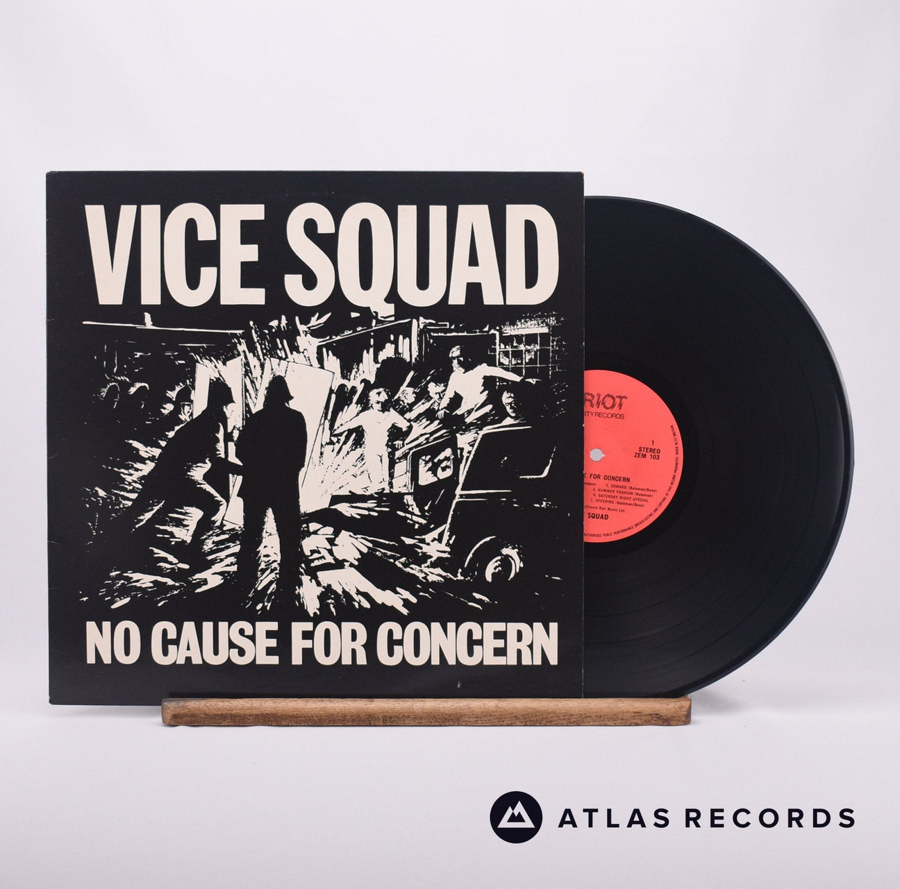 Vice Squad No Cause For Concern LP Vinyl Record - Front Cover & Record