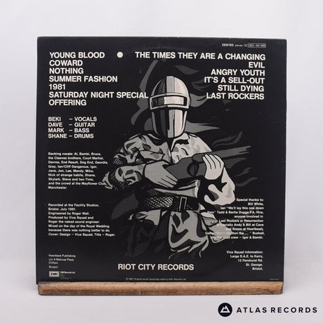 Vice Squad - No Cause For Concern - Townhouse A-1 B-1 LP Vinyl Record - VG+/EX
