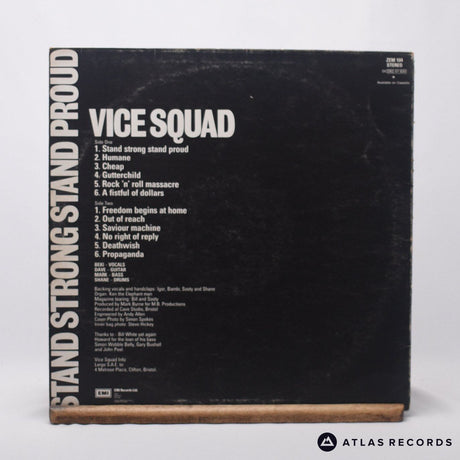 Vice Squad - Stand Strong Stand Proud - A-1 B-1 LP Vinyl Record - VG/VG+