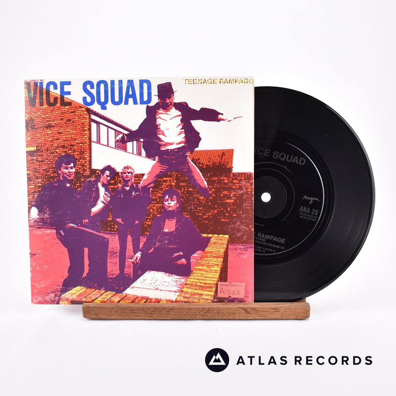 Vice Squad Teenage Rampage 7" Vinyl Record - Front Cover & Record