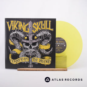 Viking Skull Cursed By The Sword LP Vinyl Record - Front Cover & Record