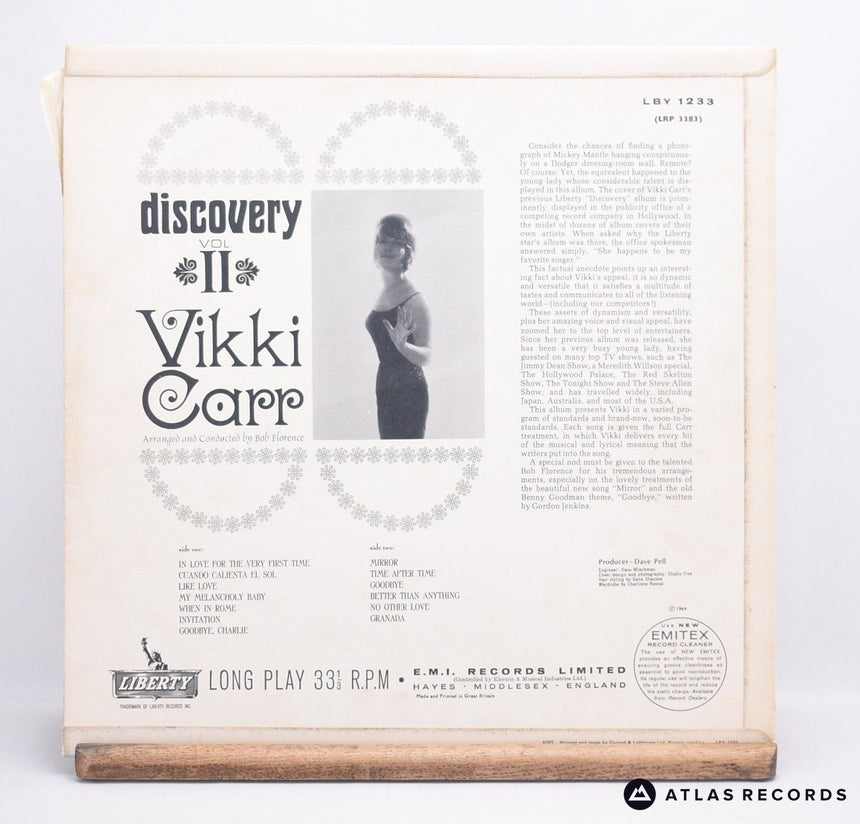 Vikki Carr - Discovery Volume 2 - LP Vinyl Record - EX/VG+